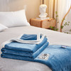 冬季加厚床单牛奶绒纯色简约毛毯 商品缩略图6