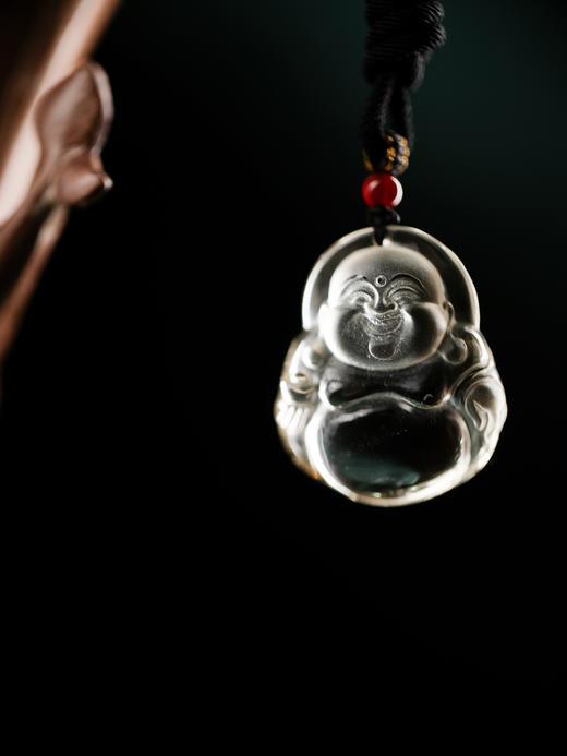 黄水晶弥勒吊坠 高货精工 长3.6cm 宽3.1cm【器悟雅玩】 商品图2