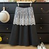 【GZ】无忧购韩系甜美屁帘蕾丝拼接宽松显瘦毛呢半身裙3328（截单后7天发货)25年清仓捡漏 商品缩略图7