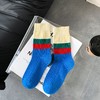 【敲好看！百搭又个性】袜子女 条纹中筒袜粗针秋冬款ins潮纯棉爆款学院风咖系堆堆袜百搭。ry 商品缩略图11