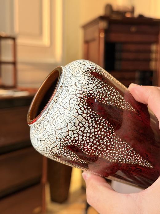 三希堂  中国红大漆花瓶 商品图2