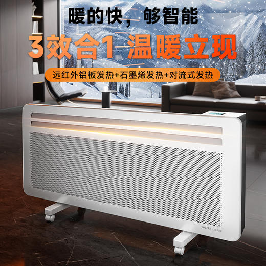 奥戈那 对流石墨烯智能变频取暖器 | 全屋取暖 对流循环供暖 触屏+离线语音智能操作 舒服不干燥 商品图2