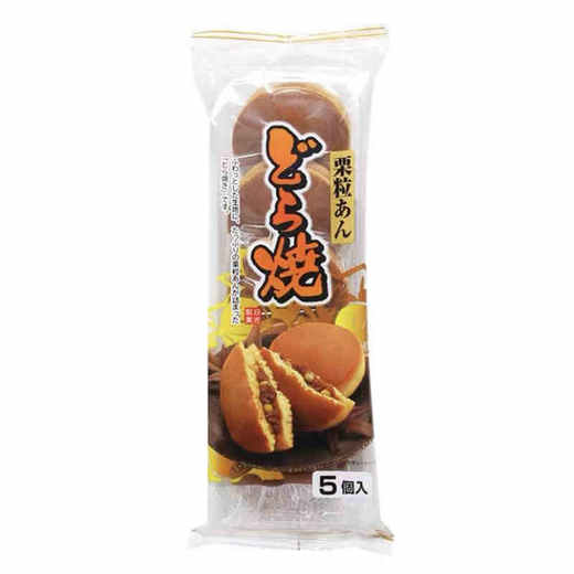 日吉制果5枚入板栗红豆馅铜锣烧310g/袋 商品图0