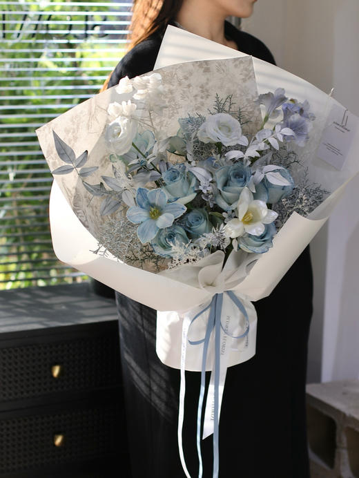 清冷冰川蓝花束 商品图4
