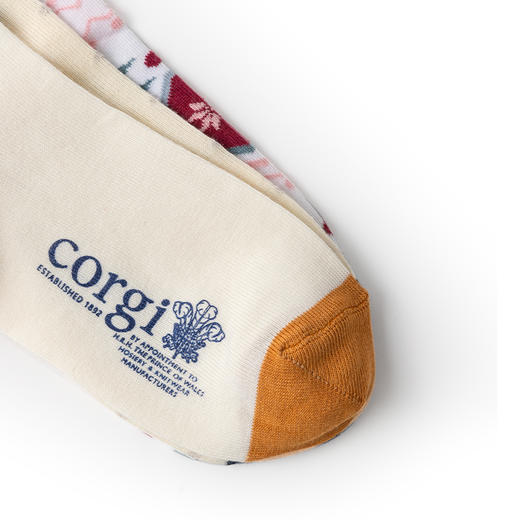 CORGI英国进口新款女式霜雪奇缘印花中筒袜·秋冬季新款 商品图1