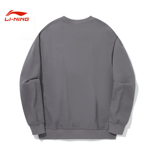 【L断码】李宁Lining新款男女情侣上衣宽松长袖运动服套头无帽卫衣AWDUB45【库存有限，如无货将做退款，介意慎拍！】 商品图1