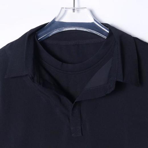 WY269新款美式高街纯色套头圆领假两件长袖舒适户外百搭上衣 商品图4