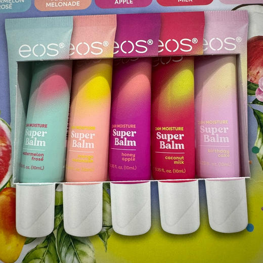 打折了📣美国🇺🇸直邮特价220元🉐包税包邮到手了🔥EOS乳木果24小时保湿润唇啫喱10ml*5支装，包含5支不同口味的润唇膏，像唇釉一样 商品图2