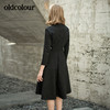 oldcolour欧珂春秋V领中长款收腰时尚耐看长袖连衣裙B31103158 商品缩略图3
