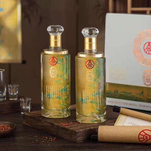 五粮液【国鼎·画圈双支】52°浓香型白酒  附赠1个壶+2个杯+1幅画卷 商品图2