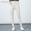 oldcolour裤子女春破洞纯色小脚裤女春秋款修身长裤女 商品缩略图0