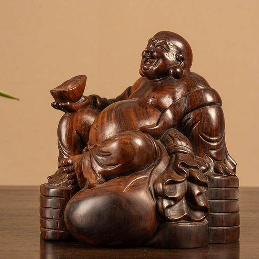 二十世纪 红木弥勒佛像 商品图3