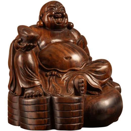 二十世纪 红木弥勒佛像 商品图5