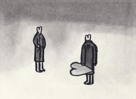 纸本水墨｜主观陷入_我爱上你 是我的事