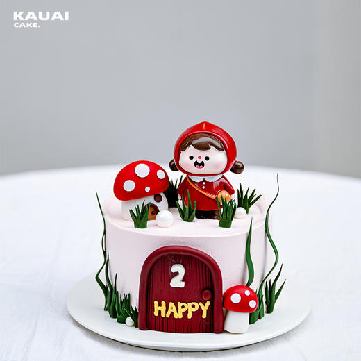蘑菇小女孩蛋糕生日蛋糕 | 烤爱 商品图4