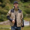【179秒杀】拓路者春秋防水冲锋衣连帽撞色单冲拼接男式夹克外套 商品缩略图4