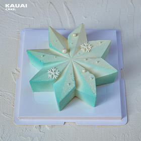 雪花蓝钻石冰淇淋蛋糕 | 烤爱