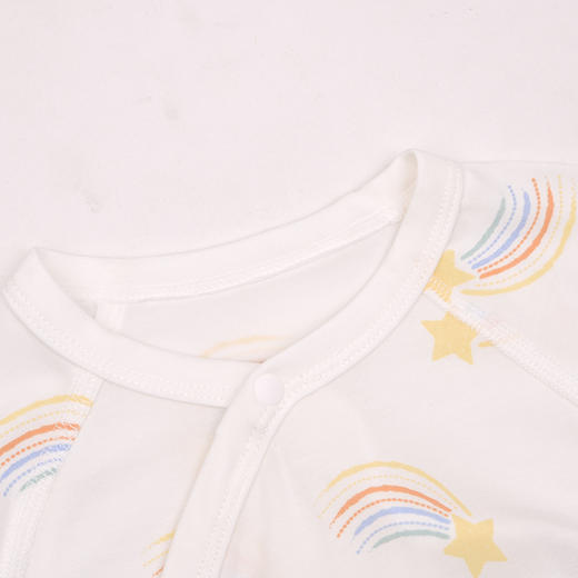 棉果果春季新品商场同款男童女童莫代尔哈衣爬服蝴蝶连体衣M101726425003 商品图3