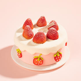 【雪顶草莓小精灵】绝美浪漫梦幻下午茶·超精致萌系造型；清新馥郁果香四溢，满满的心意与惊喜(昆明+安宁)