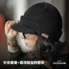 工装优选复古黑色针织毛线鸭舌帽包头护耳防寒保暖羊毛帽子男女冬 商品缩略图2