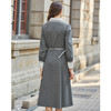 Famecoco范可儿撞色刺绣气质通勤衬衫裙冬FAB8FA020 商品缩略图4