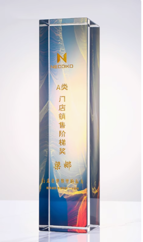 水晶奖杯个性定制照片彩印奖杯保险公司银行年会颁奖销售冠军奖牌