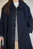 ECOLE DE CURIOSITES 深海军蓝洛登羊毛披风大衣(全内衬) 商品缩略图6