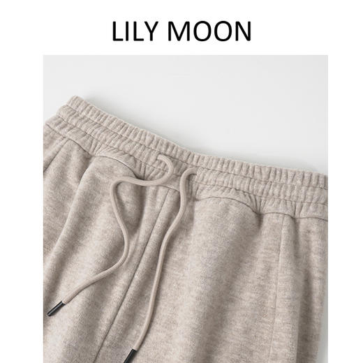 LILYMOON 耗牛绒针织香蕉裤 软糯保暖百搭显瘦气质秋冬慵懒风 商品图2