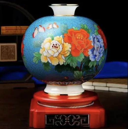 【彼达思】圆满富贵来花瓶-浅蓝色 商品图1