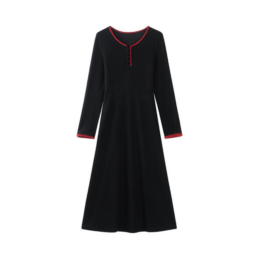 鹿向南「赤茶玫瑰」圣诞穿搭红色毛衣连衣裙套装女秋冬2024新款女 商品图3