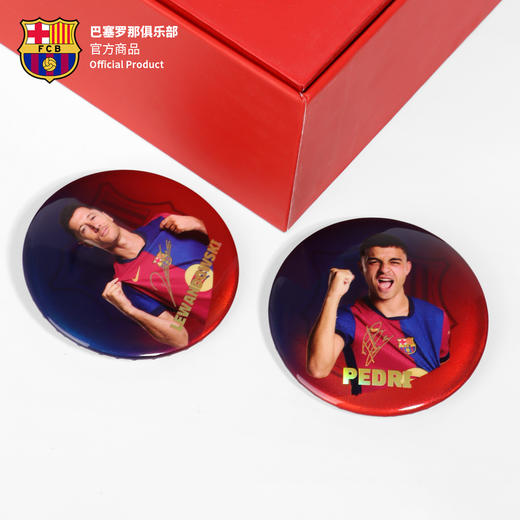 【官方正版】巴塞罗那俱乐部丨巴萨球员吧唧徽章马口铁挂件周边 商品图4