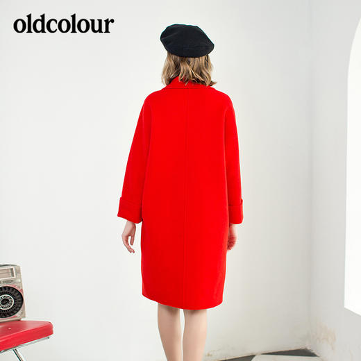 oldcolour双面呢子毛呢外套女中长款秋冬款B42153154 商品图1