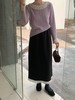 【GZ】无忧购韩系慵懒百搭宽松显瘦花边拼接毛呢直筒半身裙3320（截单后7天发货）25年清仓捡漏 商品缩略图8