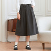 Famecoco范可儿纯棉加厚A字半身裙女秋冬伞裙百搭显瘦FAB8HA001 商品缩略图2