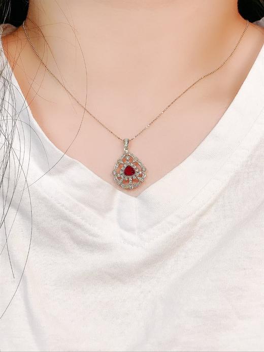 1.02ct刻面红宝石吊坠 商品图3