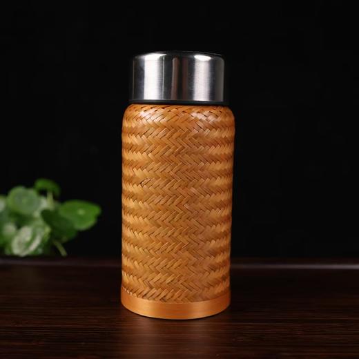 PY159-3°大漆竹蔑精编温显钛杯小号 商品图0