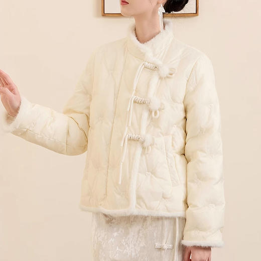 裁缝学苑AQ400新中式三合一羽绒服纸样女装毛毛立领盘扣上衣样板图纸 商品图1