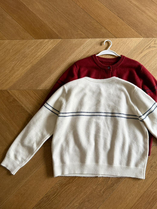 24新年| 小爱心刺绣圆领针织开衫毛衣【包邮+清仓不退换 商品图11