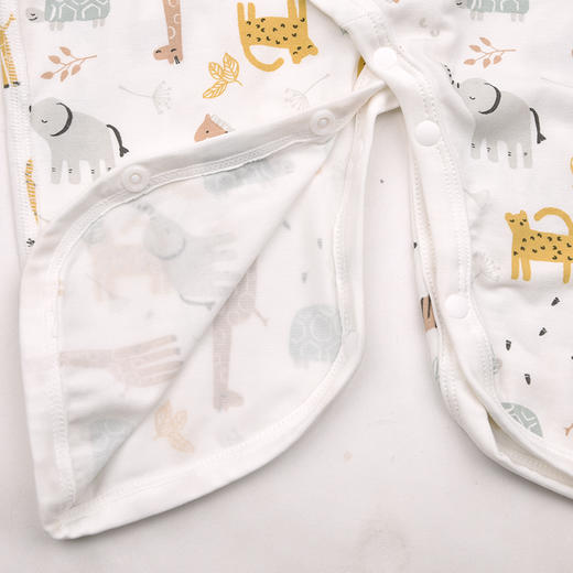 棉果果春季新品商场同款男童女童莫代尔哈衣爬服蝴蝶连体衣M101726425004 商品图5