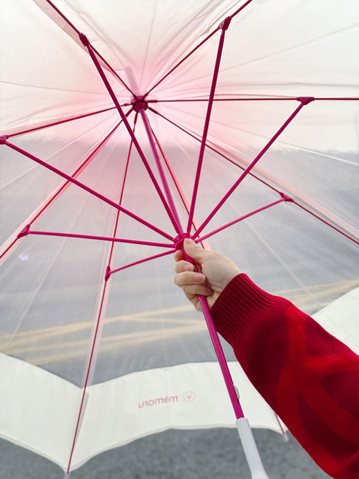 【 长柄渐变透明伞&16骨晴雨款】16骨晴雨伞，晴雨两用、加大伞面还可防晒；长柄伞被小分队称之为颜值款，好看拍照上镜~Mamoru伞 商品图3