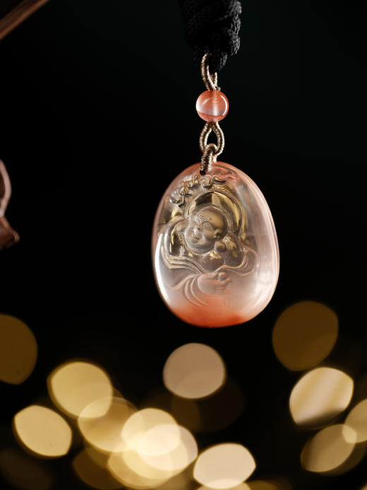 红兔毛弥勒吊坠 高货精工 随机发【器悟雅玩】 商品图1