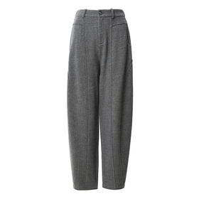 Famecoco范可儿冬季保暖羊毛休闲萝卜裤女FAB8GA010