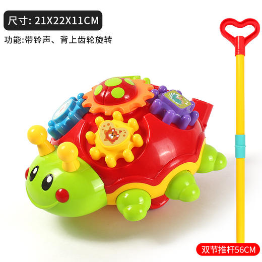 【手推学步车，多种趣味玩法】新款卡通飞机狗大号 卡通学步车 手推动物玩具车-QQ 商品图5