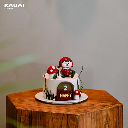 蘑菇小女孩蛋糕生日蛋糕 | 烤爱 商品图2