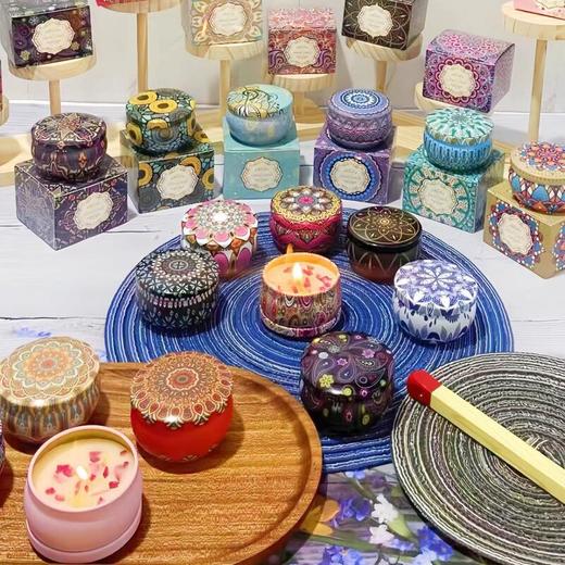 9.9包邮【大豆蜡干花香薰蜡烛】20种香氛 感受不同异域风情 卧室 客厅 卫生间装饰 伴手礼 聚会/生日礼物 55克 商品图0