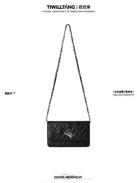 TIWILLTANG启世录“万象重影“立体金属T链条包头层小羊皮