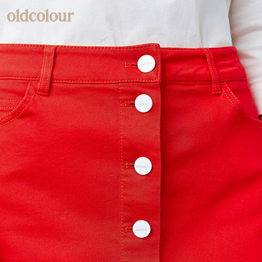 oldcolour女时尚休闲百搭通勤牛仔半裙短裙 商品图2