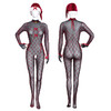 霏慕 雪夜甜心透肤开裆圣诞装6137 情趣内衣丝袜圣诞新款性感透视套装激情开裆黑丝制服诱惑 商品缩略图11