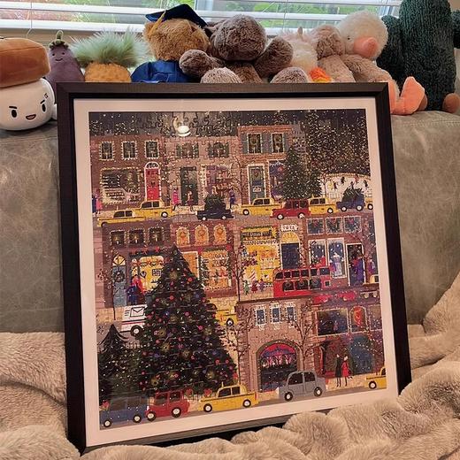 亚马逊卖断货❗ 【Gali同款金箔拼图】 外网￥159，开团仅需￥19.9  大豆油墨印刷+原生环保纸浆 质感金箔，会发光的拼图500pcs 商品图0