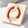 【2025年十二生肖手串】羊女 能量矩阵“才落我家”红玛瑙白水晶手串手链 女士单圈手串配饰【羊女-建议戴左手】 商品缩略图1